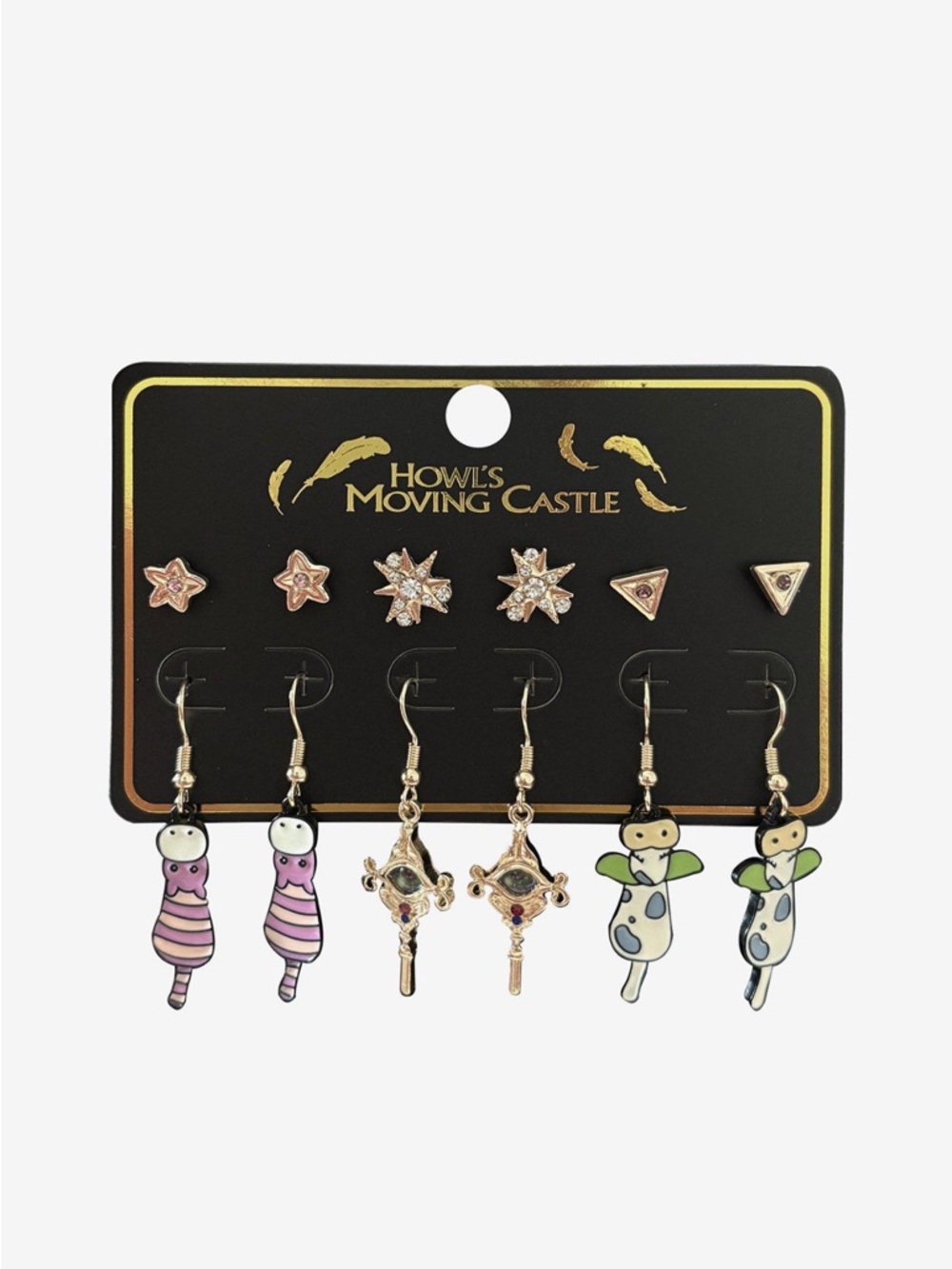 Studio Ghibli Howl’s Moving‎ Castle Earring Set Hot Topic